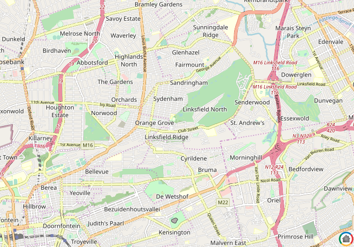 Map location of Linksfield